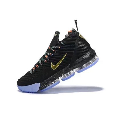 Nike Erkek Lebron 16 Siyah / Metal Altın / Pembe Basketbol Ayakkabısı Türkiye - EWP3Z46I